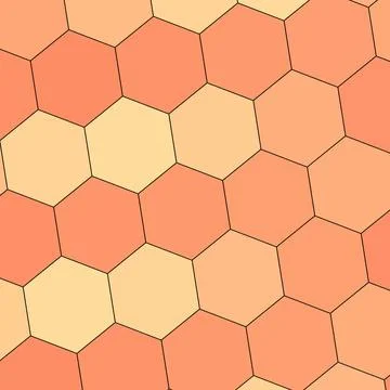 A Geometry hexagon wall texture background multicolor honeycomb pattern Illustrazione stock