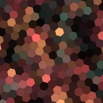 A Geometry hexagon wall texture background multicolor honeycomb pattern wallpape Stock Illustration