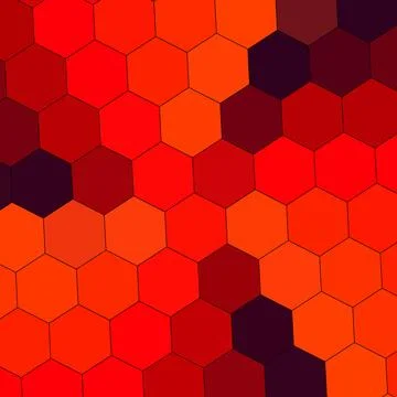 A Geometry hexagon wall texture background multicolor honeycomb pattern wallpape Stock Illustration