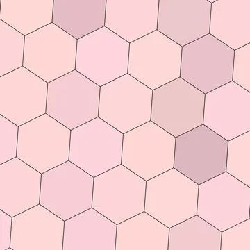 A Geometry hexagon wall texture background multicolor honeycomb pattern Stock Illustration