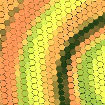 A Geometry hexagon wall texture background multicolor honeycomb pattern Stock Illustration