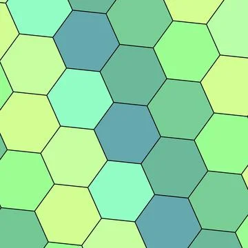 A Geometry hexagon wall texture background multicolor honeycomb pattern Stock Illustration