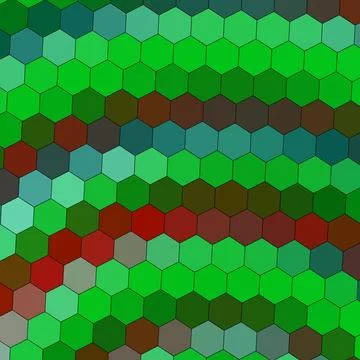 A Geometry hexagon wall texture background multicolor honeycomb pattern Stock Illustration