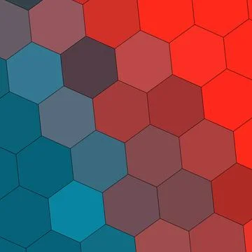 A Geometry hexagon wall texture background multicolor honeycomb pattern Illustrazione stock