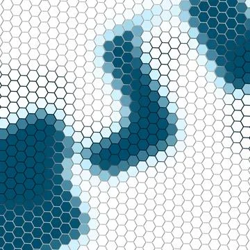 A Geometry hexagon wall texture background multicolor honeycomb pattern Stock Illustration