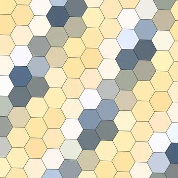 A Geometry hexagon wall texture background multicolor honeycomb pattern Stock Illustration