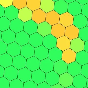 A Geometry hexagon wall texture background multicolor honeycomb pattern Stock Illustration
