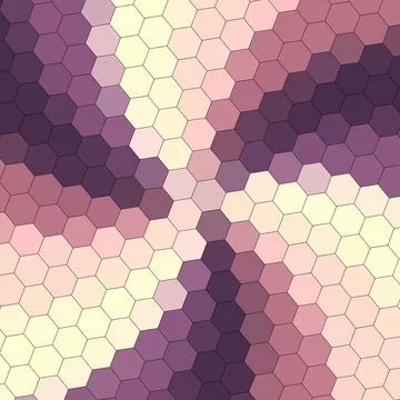 A Geometry hexagon wall texture background multicolor honeycomb pattern Stock Illustration