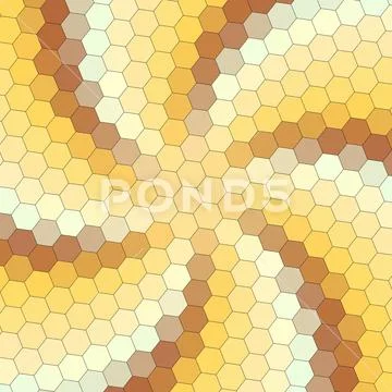 A Geometry hexagon wall texture background multicolor honeycomb pattern Stock Illustration