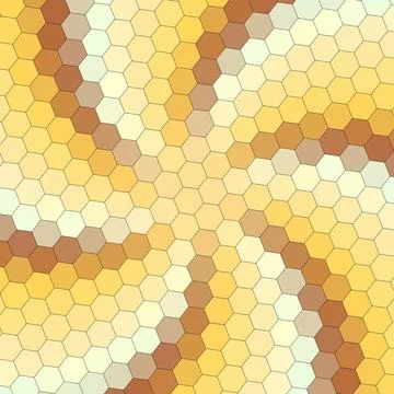 A Geometry hexagon wall texture background multicolor honeycomb pattern Stock Illustration