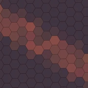 A Geometry hexagon wall texture background multicolor honeycomb pattern Illustrazione stock