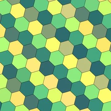 A Geometry hexagon wall texture background multicolor honeycomb pattern Stock Illustration