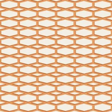 Geometry hexagonal vector seamless pattern. Ilustração Stock