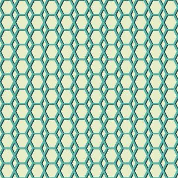 Geometry hexagonal vector seamless pattern. Illustrazione stock