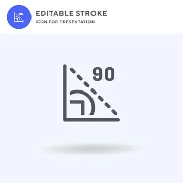 Geometry icon vector, filled flat sign, solid pictogram isolated on white, logo 스톡 일러스트