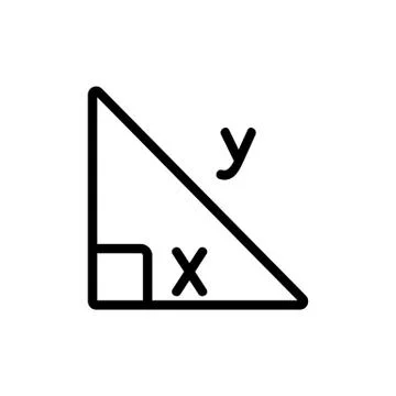 Geometry icon vector outline illustration Illustrazione stock