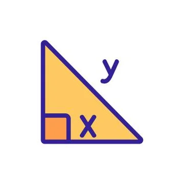 Geometry icon vector outline illustration Illustrazione stock
