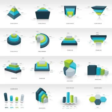 Geometry  infographic template Illustrazione stock