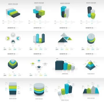 Geometry  infographic template set Stock-Illustration