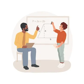 Geometry isolated cartoon vector illustration Stock Illustration