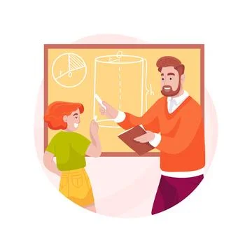 Geometry isolated cartoon vector illustration. Stock Illustration