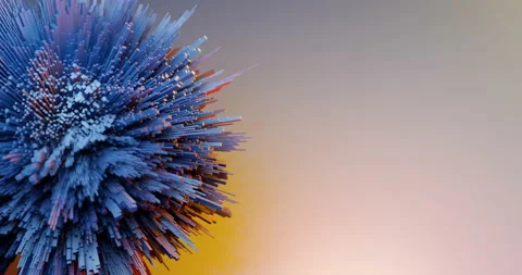 GEOMETRY LINES ANIMATION BACKGROUND TEMPLATE (3D RENDERRING) 動画素材 174247310