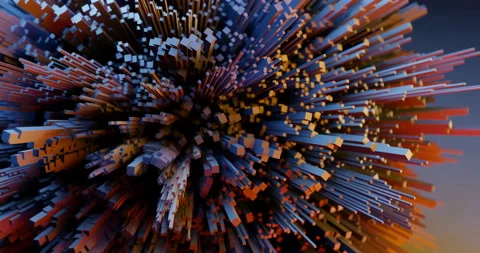 GEOMETRY LINES ANIMATION BACKGROUND TEMPLATE (3D RENDERRING) Stock Footage 174259721