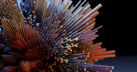 GEOMETRY LINES ANIMATION BACKGROUND TEMPLATE (3D RENDERRING) 動画素材 179444932