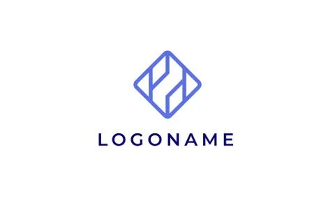 Geometry logo template for a tech company Stock Illustration
