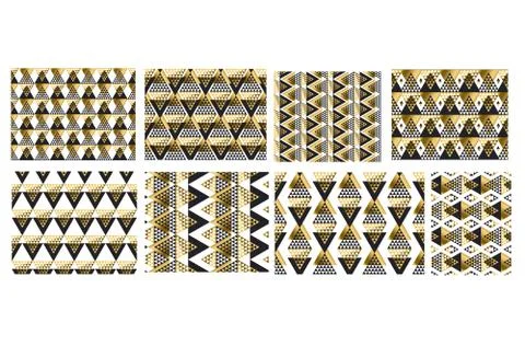 Geometry luxury tribal seamless pattern Illustrazione stock