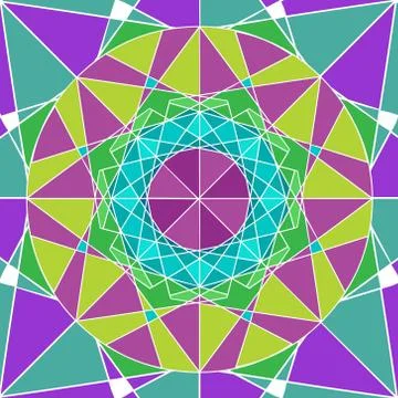 Geometry Mandala background Stock Illustration