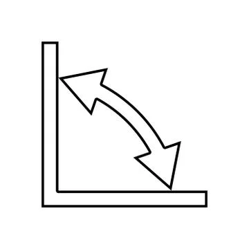Geometry math signs symbols it is black icon . Stock Illustration