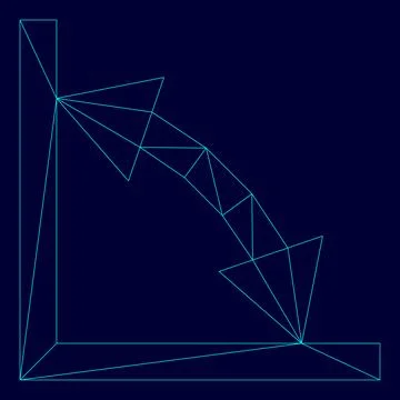 Geometry math signs symbols low poly triangulation triangulated polygonal e.. Stock-Illustration