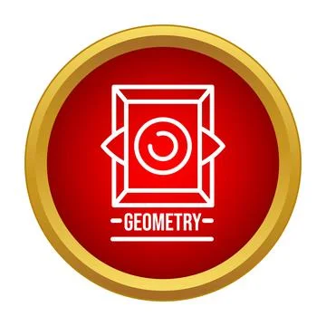 Geometry mathematics education design element icon 스톡 일러스트