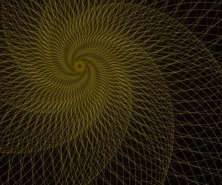 Geometry, mesh element. Intersection curves. Surreal futuristic design. 스톡 일러스트