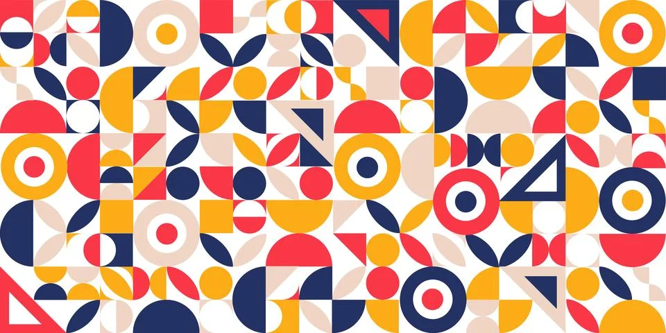 Geometry minimalistic artwork poster Stock Illustration