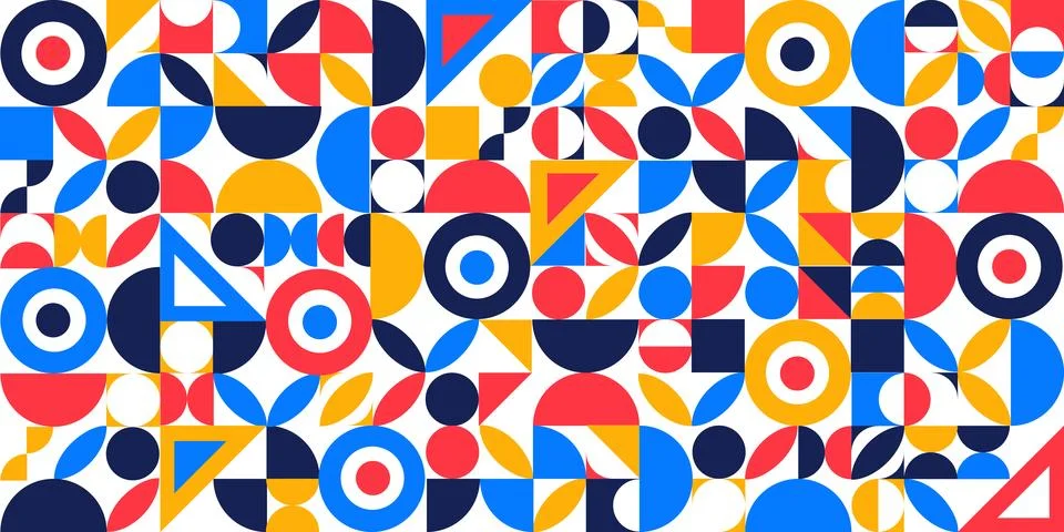 Geometry minimalistic artwork poster Stock Illustration