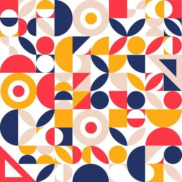 Geometry minimalistic artwork poster Stock Illustration