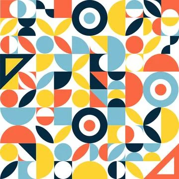 Geometry minimalistic artwork poster Stock Illustration