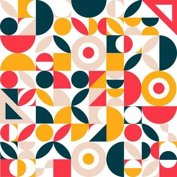 Geometry minimalistic artwork poster Stock Illustration