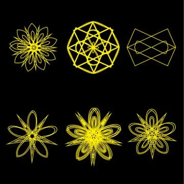 Geometry minimalistic artwork poster with simple shape and figure Stock Illustration