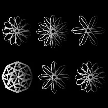 Geometry minimalistic artwork poster with simple shape and figure Stock Illustration