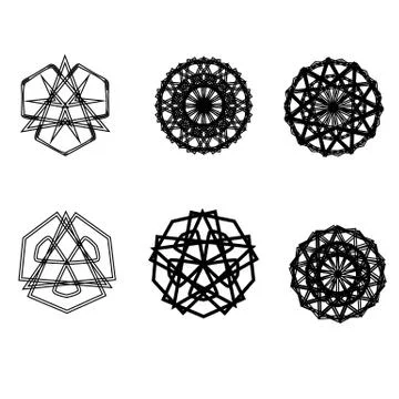 Geometry minimalistic artwork poster with simple shape and figure Stock Illustration