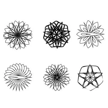 Geometry minimalistic artwork poster with simple shape and figure Stock Illustration