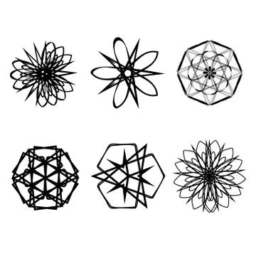 Geometry minimalistic artwork poster with simple shape and figure Stock Illustration