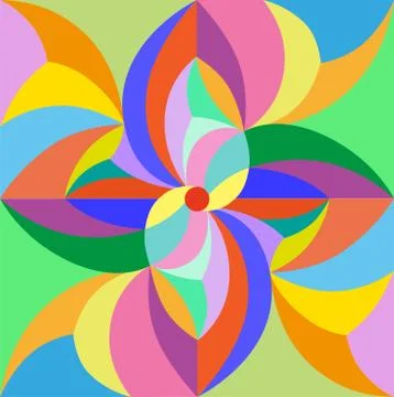 Geometry minimalistic artwork poster with simple shape and figure. Stock Illustration