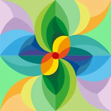 Geometry minimalistic artwork poster with simple shape and figure. Stock Illustration