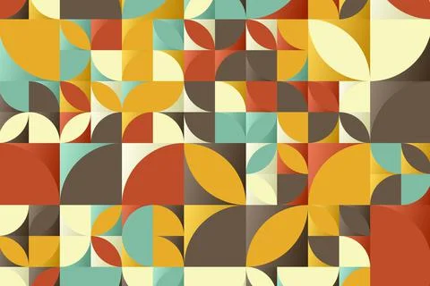 Geometry minimalistic artwork poster with simple shape and figure. Illustrazione stock