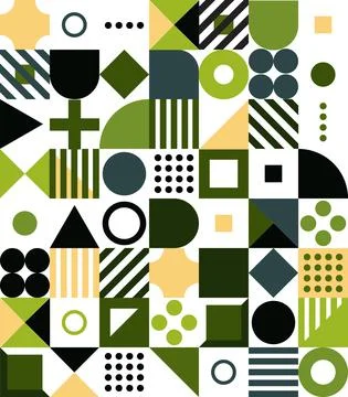 Geometry minimalistic artwork poster with simple shape and figure. Abstract Stock Illustration
