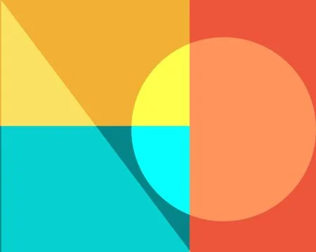 Geometry minimalistic poster with a simple shape and figure Stock Illustration